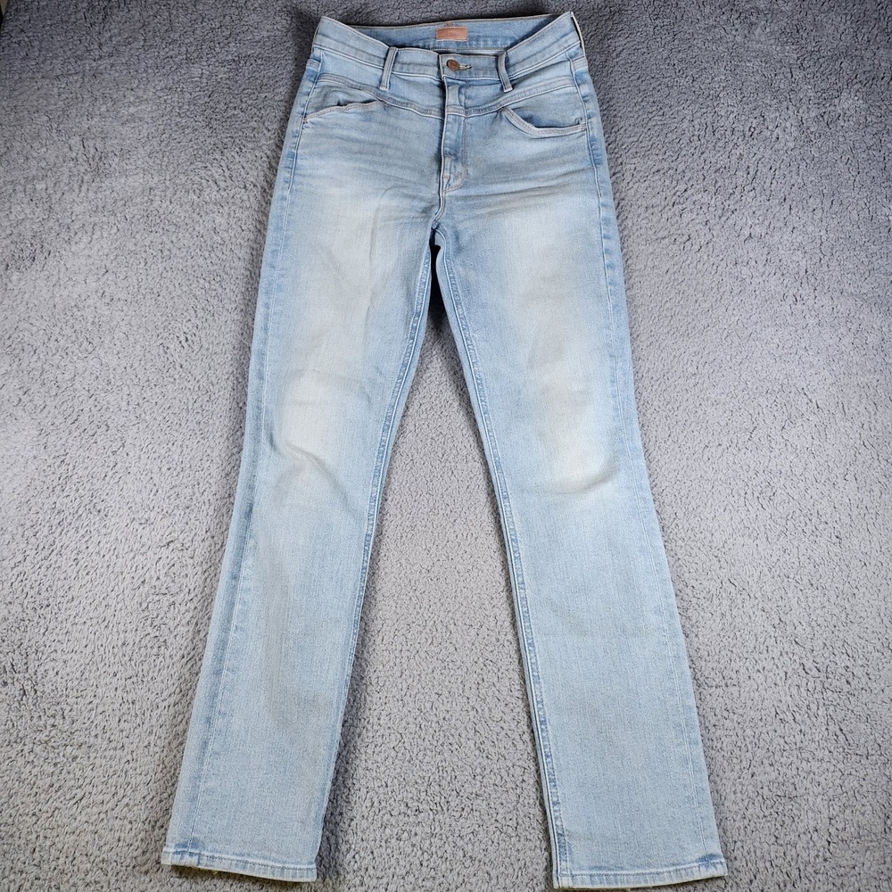 MOTHER Dazzler Yoke Front Ankle Jeans Lots Of Free Hugs Wash Size 27